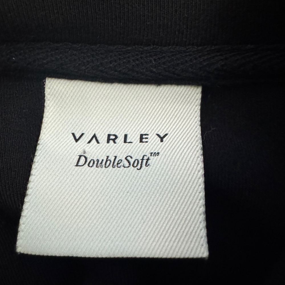 Varley Double Soft Betsy Sweat Mock Neck Pullover Black Size S Minimalist - Picture 13 of 16